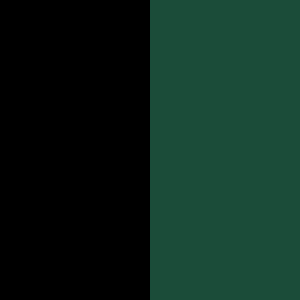 Black with Emerald Green