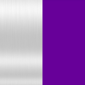 Silver with Purple